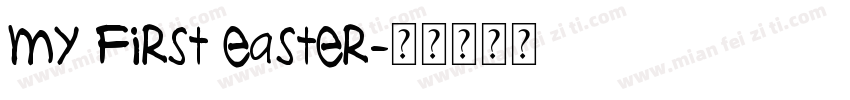 my first easter字体转换